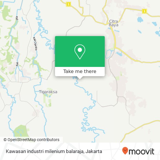 Kawasan industri milenium balaraja map