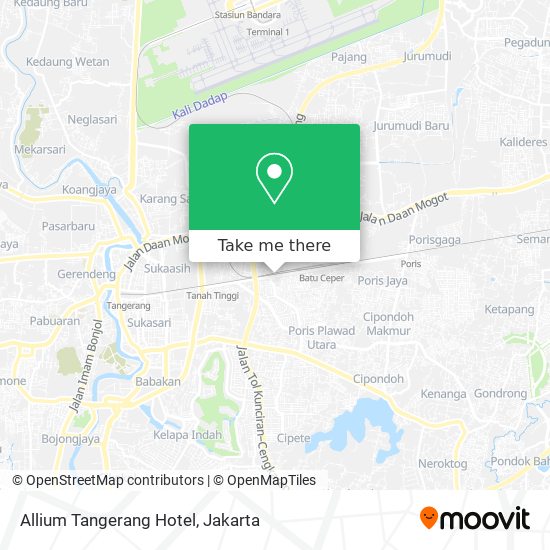 Allium Tangerang Hotel map