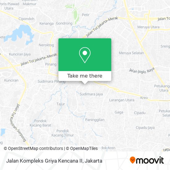 Jalan Kompleks Griya Kencana II map