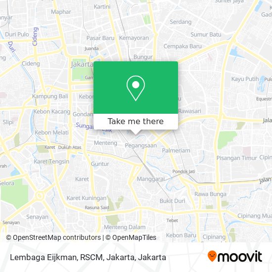 Lembaga Eijkman, RSCM, Jakarta map