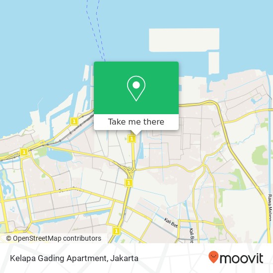 Kelapa Gading Apartment map