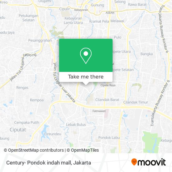 Century- Pondok indah mall map