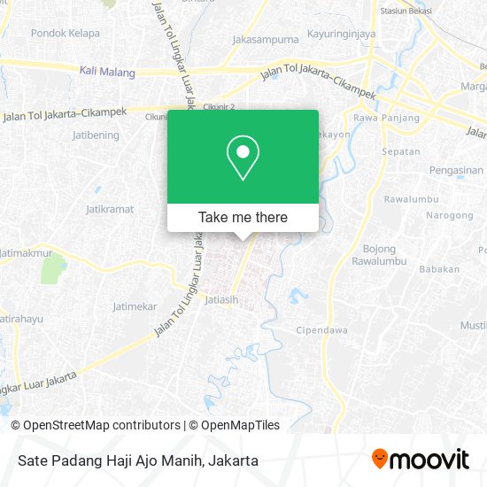 Sate Padang Haji Ajo Manih map