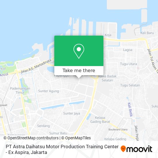 PT Astra Daihatsu Motor Production Training Center - Ex Aspira map