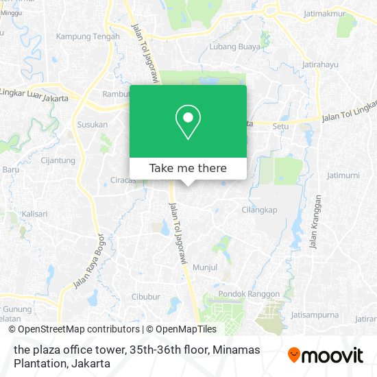 the plaza office tower, 35th-36th floor, Minamas Plantation map