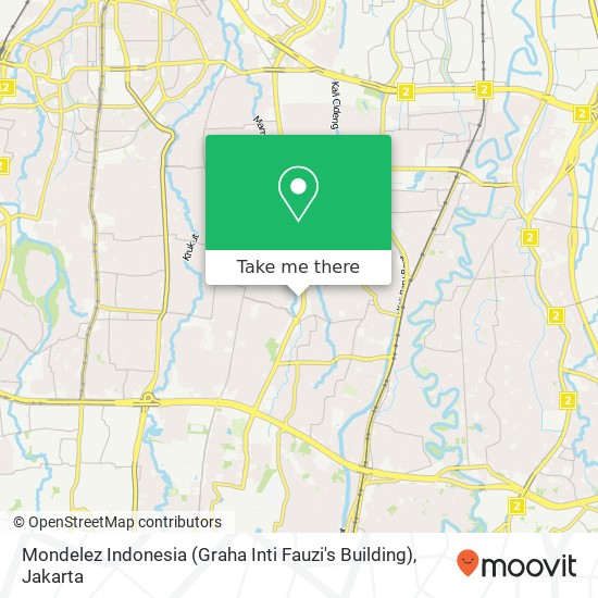 Mondelez Indonesia  (Graha Inti Fauzi's Building) map