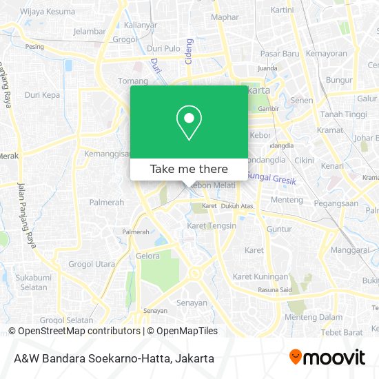 A&W Bandara Soekarno-Hatta map