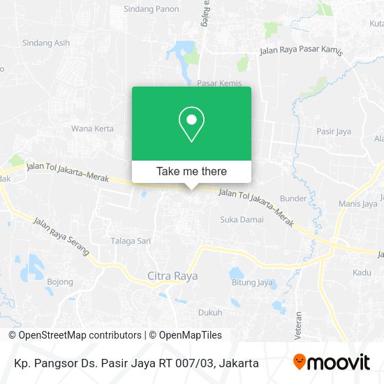 Kp. Pangsor Ds. Pasir Jaya RT 007 / 03 map
