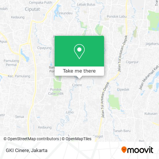 GKI Cinere map