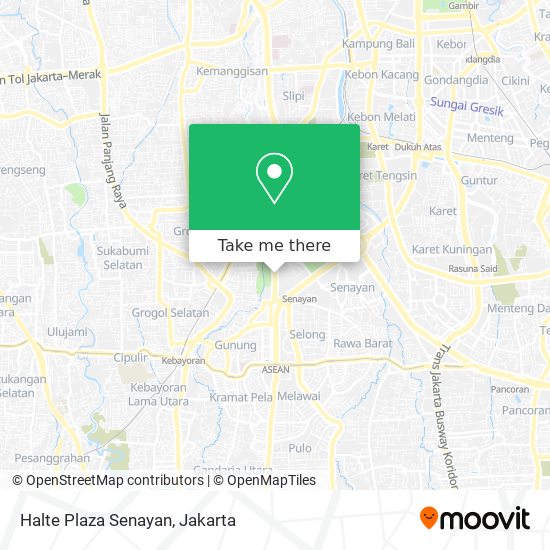 Halte Plaza Senayan map