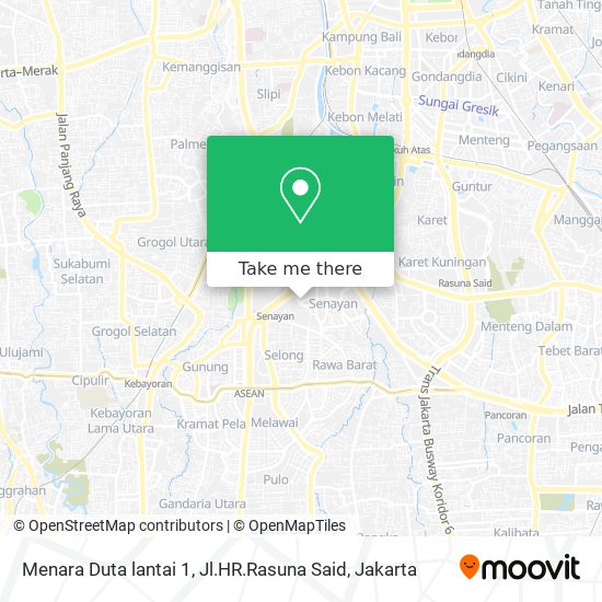 Menara Duta lantai 1, Jl.HR.Rasuna Said map