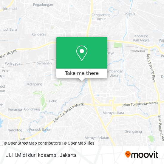 Jl. H.Midi duri kosambi map
