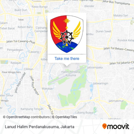 Lanud Halim Perdanakusuma map