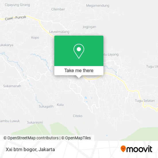 Xxi btm bogor map