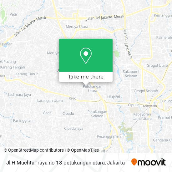 Jl.H.Muchtar raya no 18 petukangan utara map