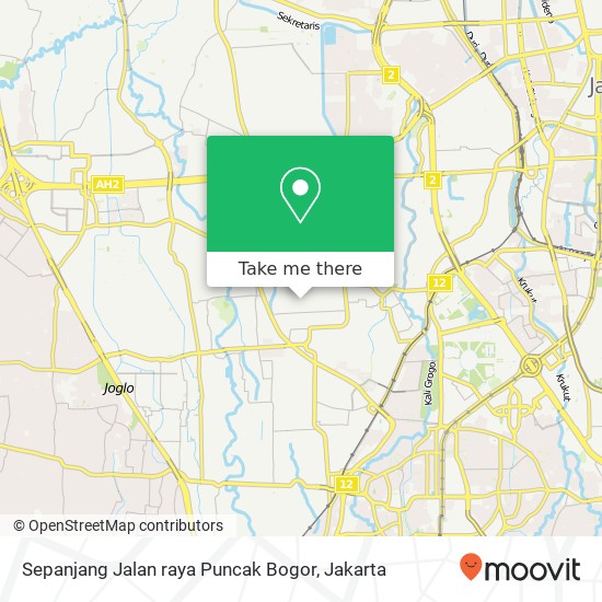 Sepanjang Jalan raya Puncak Bogor map