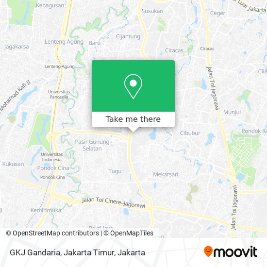 GKJ Gandaria, Jakarta Timur map