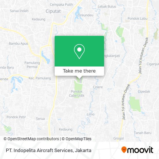 PT. Indopelita Aircraft Services map