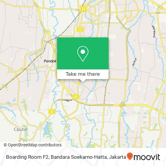 Boarding Room F2, Bandara Soekarno-Hatta map