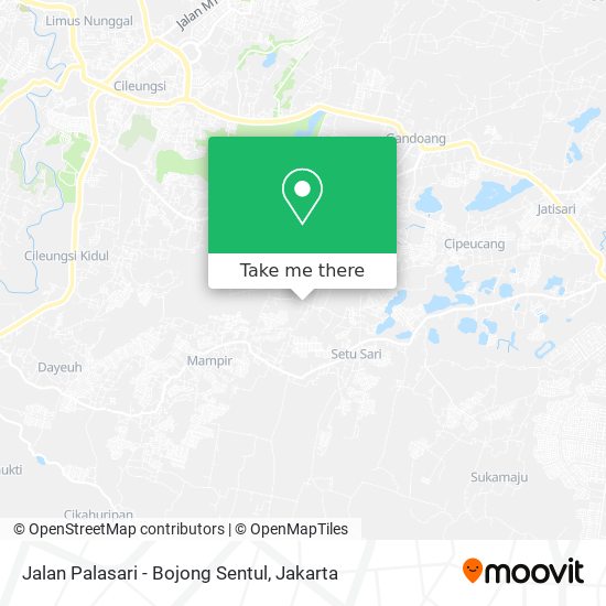 Jalan Palasari - Bojong Sentul map