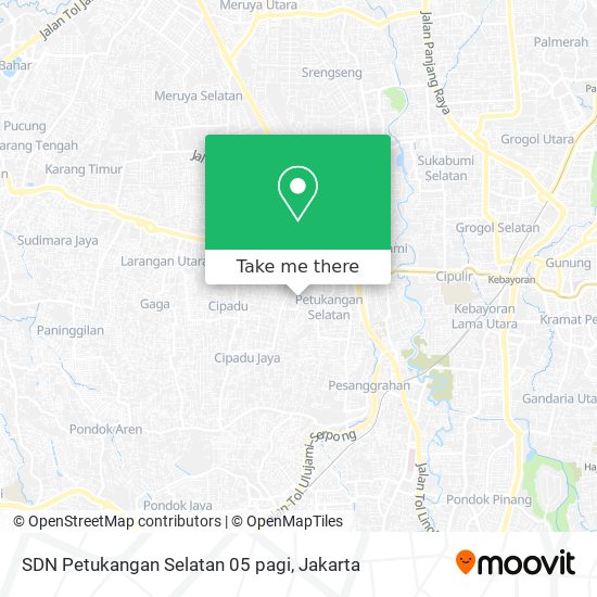 SDN Petukangan Selatan 05 pagi map