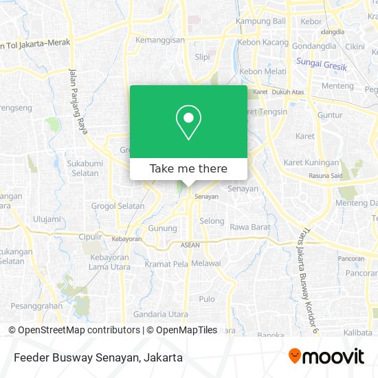Feeder Busway Senayan map