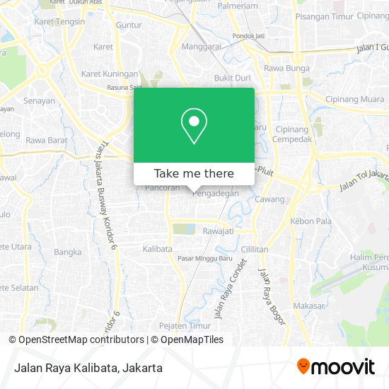 Jalan Raya Kalibata map