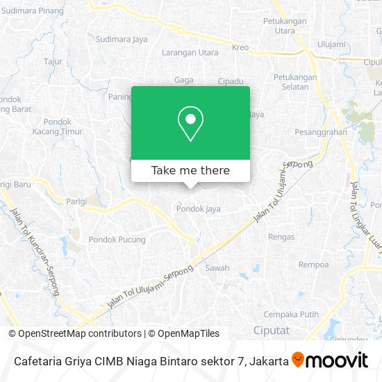 Cafetaria Griya CIMB Niaga Bintaro sektor 7 map