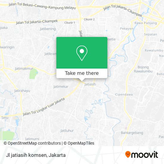 Jl jatiasih komsen map