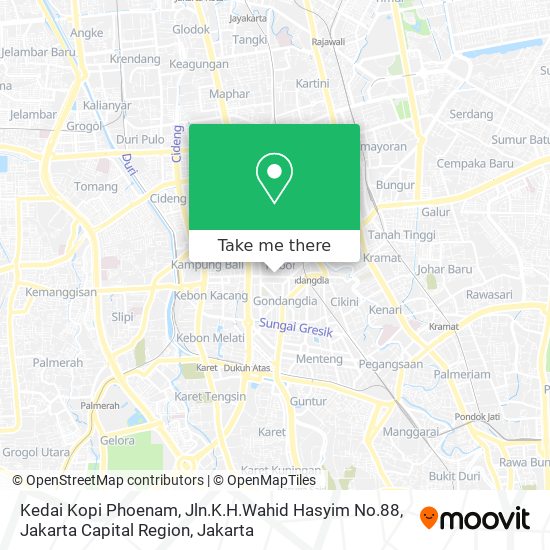 Kedai Kopi Phoenam, Jln.K.H.Wahid Hasyim No.88, Jakarta Capital Region map