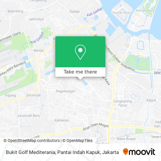 Bukit Golf Mediterania, Pantai Indah Kapuk map