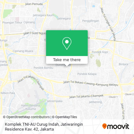 Komplek TNI-AU Curug Indah, Jatiwaringin Residence Kav. 42 map