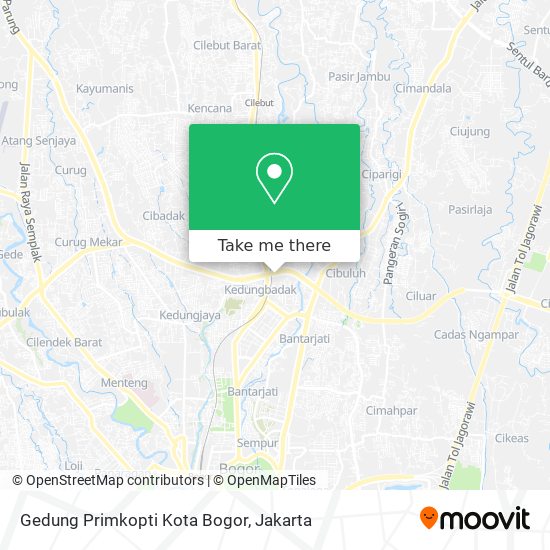 Gedung Primkopti Kota Bogor map