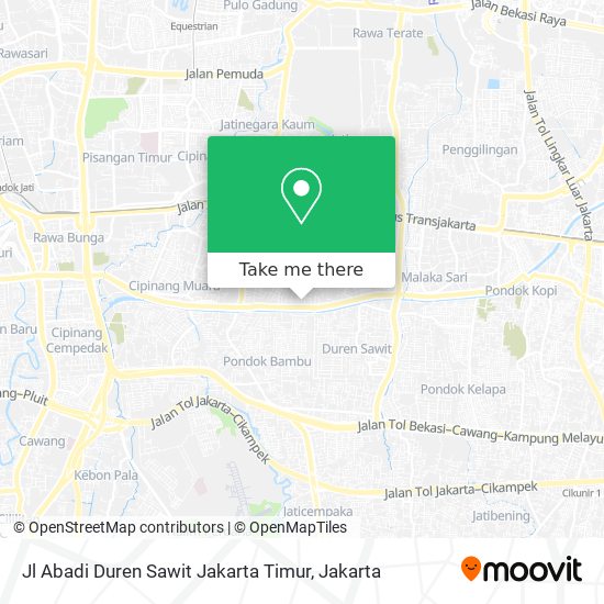 Jl Abadi Duren Sawit Jakarta Timur map