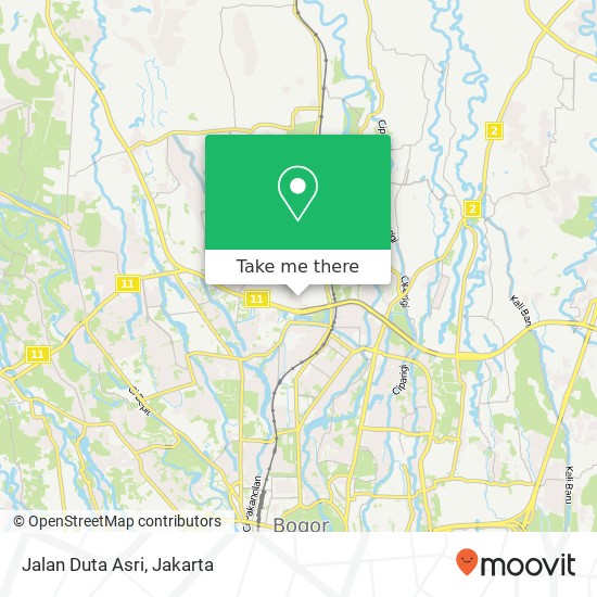 Jalan Duta Asri map