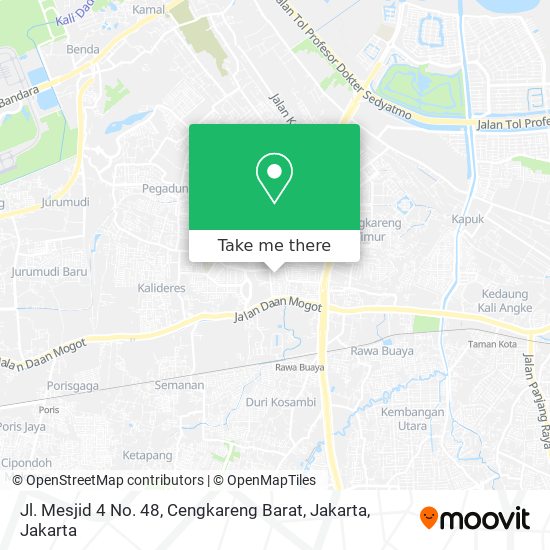 Jl. Mesjid 4 No. 48, Cengkareng Barat, Jakarta map