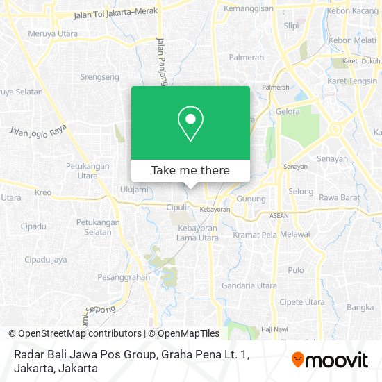 Radar Bali Jawa Pos Group, Graha Pena Lt. 1, Jakarta map