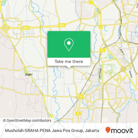 Musholah GRAHA PENA Jawa Pos Group map