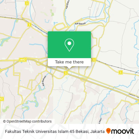 Fakultas Teknik Universitas Islam 45 Bekasi map