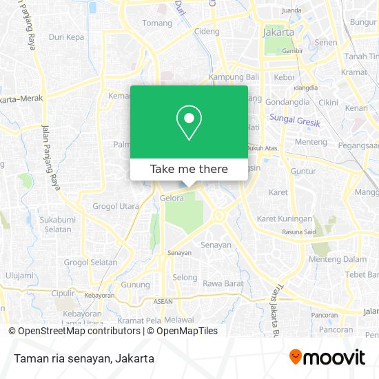 Taman ria senayan map