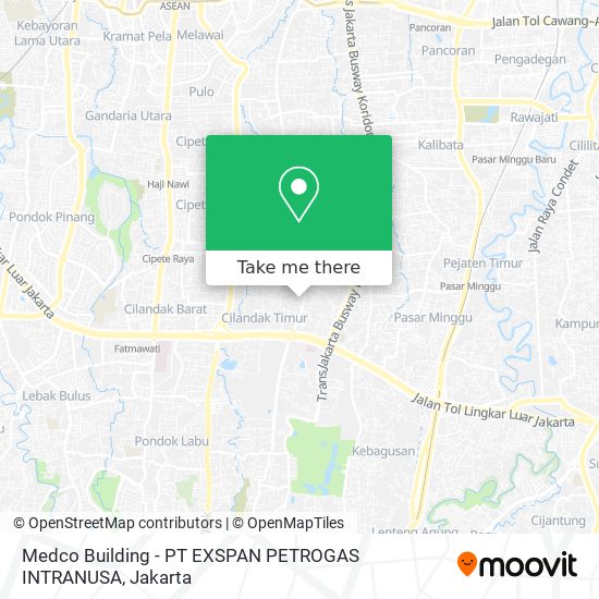 Medco Building - PT EXSPAN PETROGAS INTRANUSA map