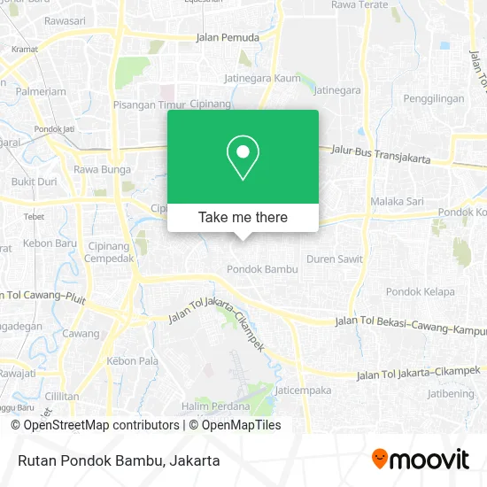 Rutan Pondok Bambu map