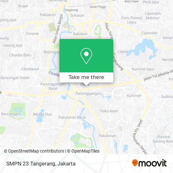 SMPN 23 Tangerang map