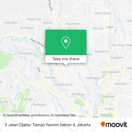 5 Jalan Cijahe/ Taman Yasmin Sektor 4 map