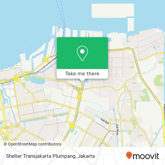 Shelter Transjakarta  Plumpang map