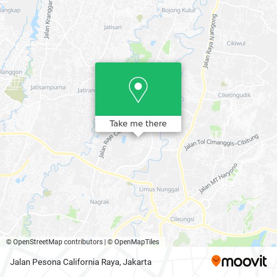 Jalan Pesona California Raya map