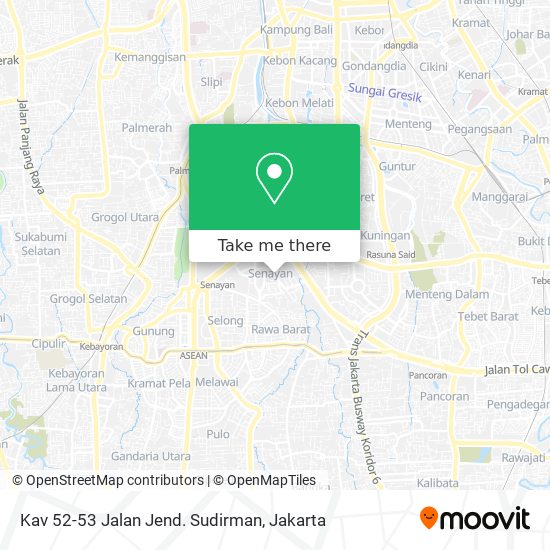 Kav 52-53 Jalan Jend. Sudirman map