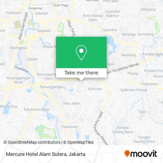 Mercure Hotel Alam Sutera map