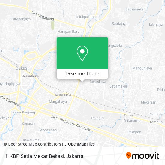 HKBP Setia Mekar Bekasi map