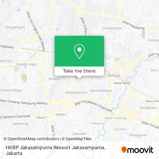 HKBP Jakasampurna Ressort Jakasampurna map